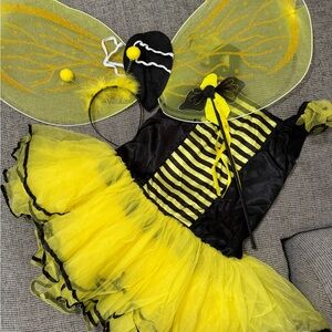 Kali Yellow and Black Striped Bumblebee Costume